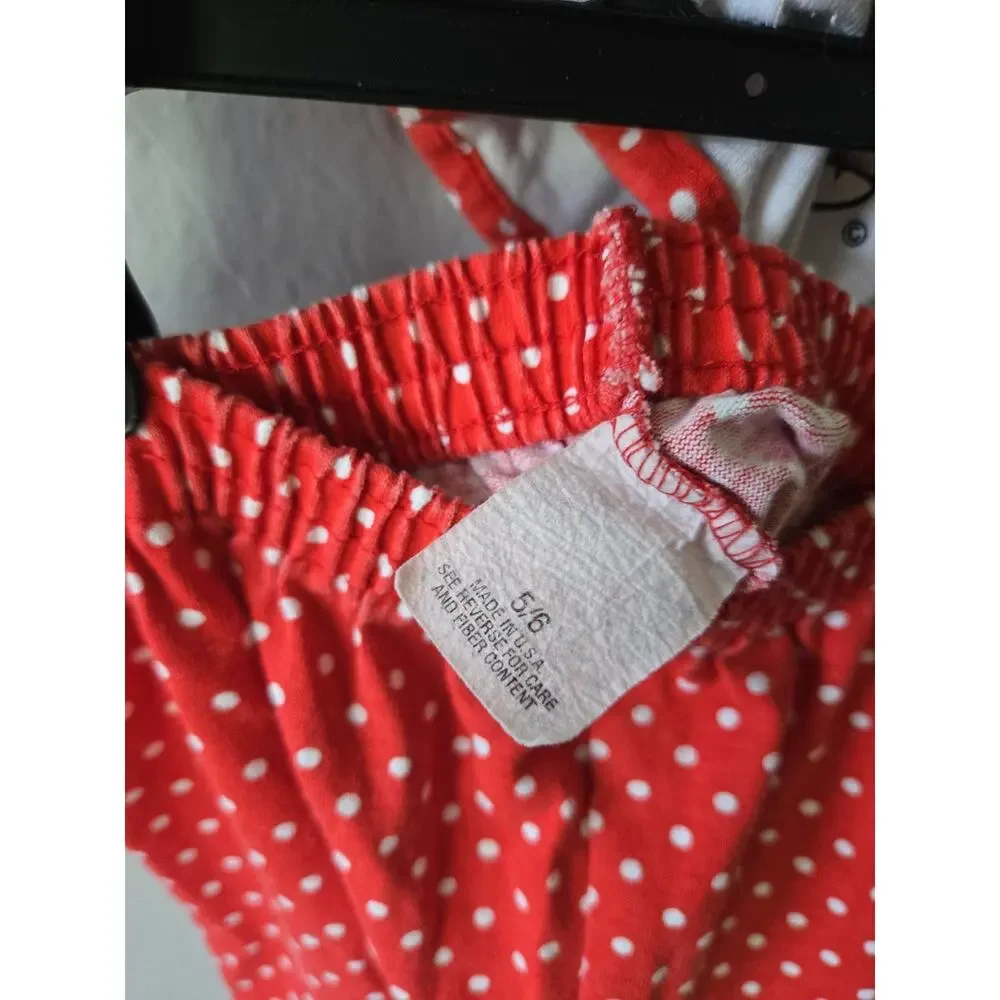Vintage 101 Dalmatians Shirt & Shorts Polka Dot Set Size Girls Size 5/6